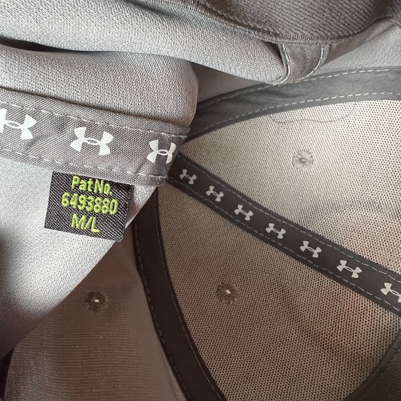 Under Armour Mens Blitzing Golf Hat Stretch Fit Cap M/L Orange Logo. - Picture 4 of 17